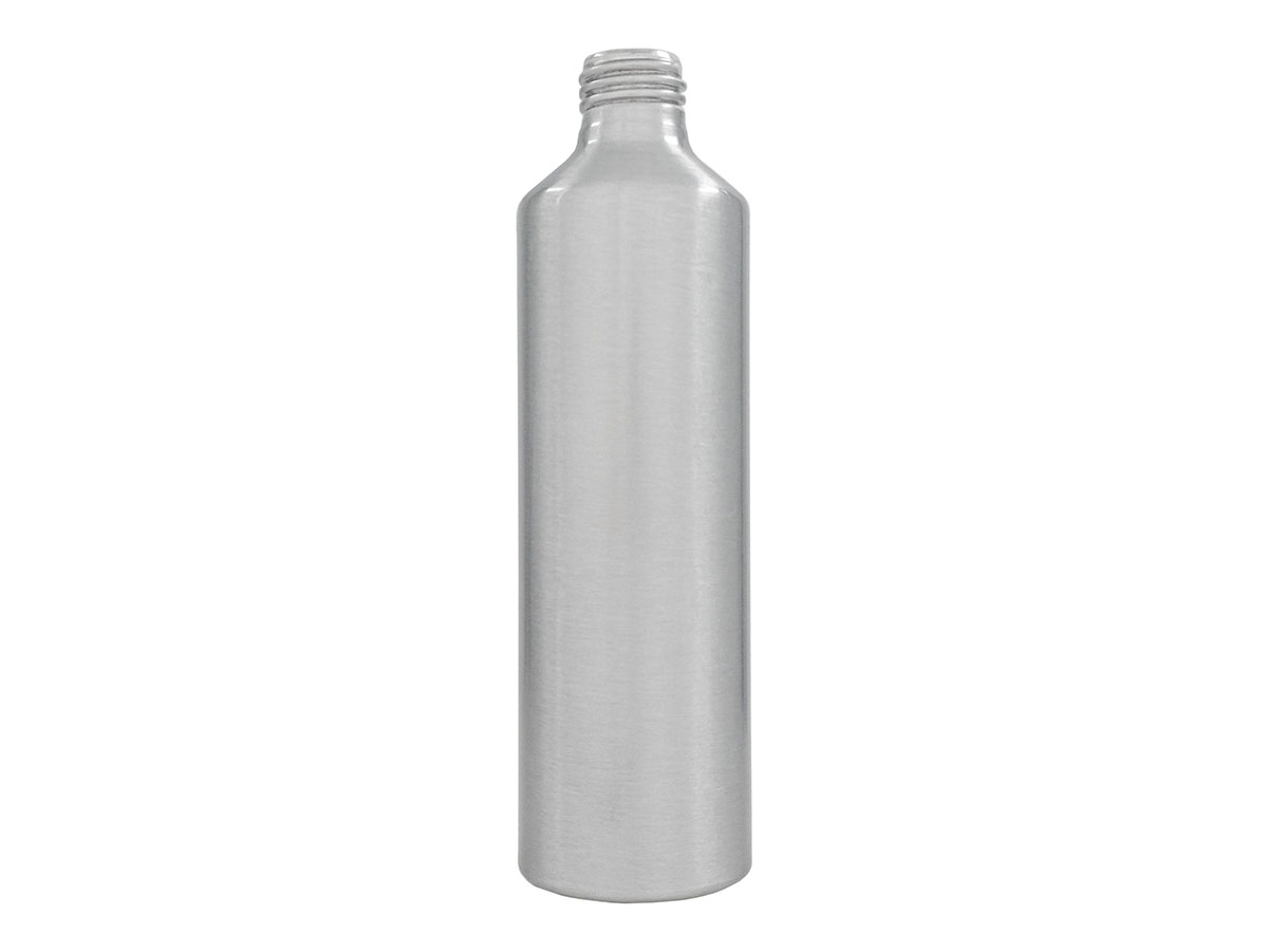 250 mL, 24/410 Finish, Silver, Bottles, Aluminum, Bullet, 50mm X 173mm, Lined In