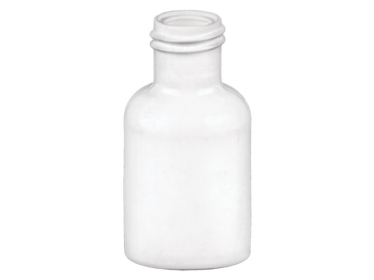 10 mL, 15/415 Finish, White, Bottles, LDPE, Boston Round