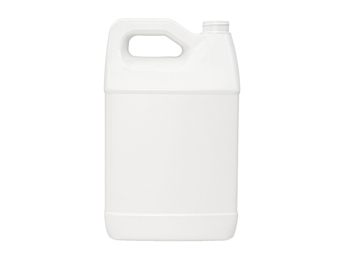 1 Gallon, 38/400 Finish, White, Bottles, HDPE, F-Style, Label Panel