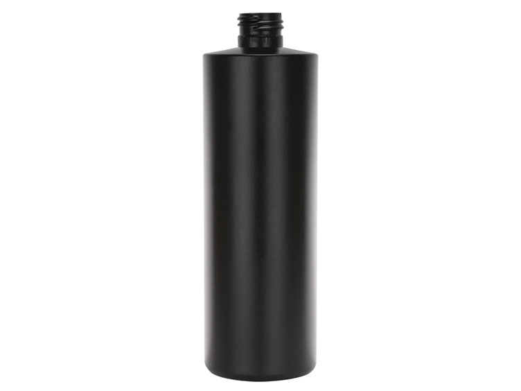 12 oz., 24/410 Finish, Black, Bottles, HDPE, Cylinder Round