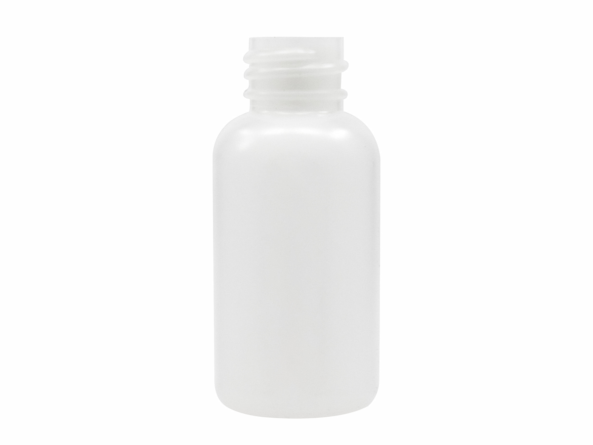 1 oz., 20/410 Finish, Natural, Bottles, HDPE, Boston Round