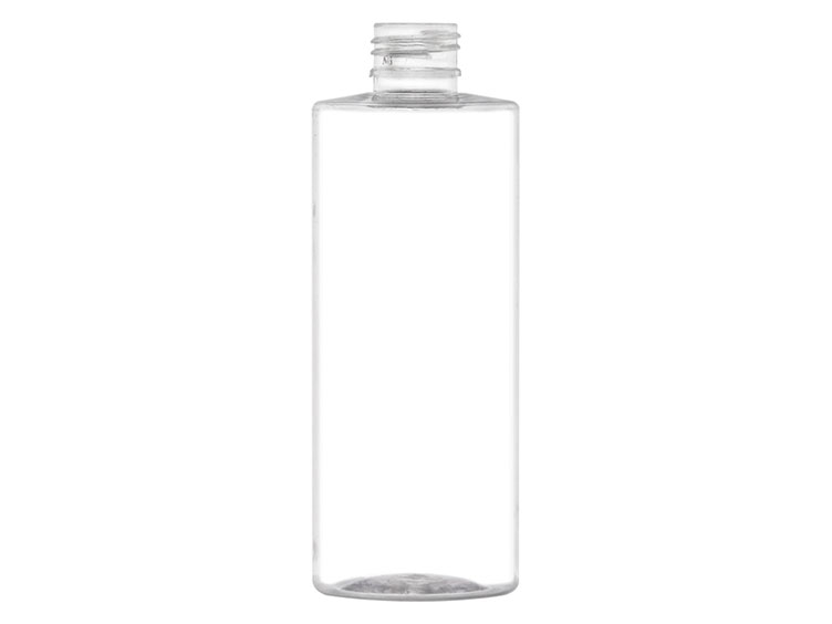 7 oz., 24/410 Finish, Clear, Bottles, PET, Cylinder Round