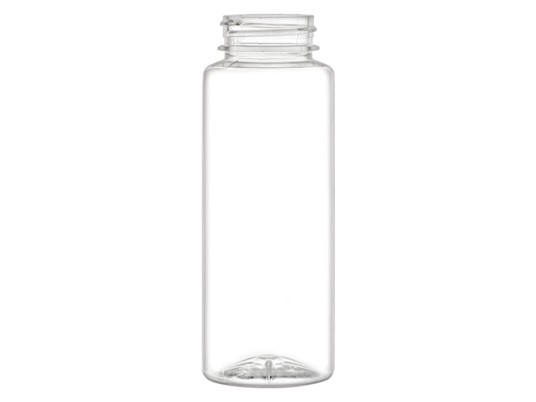 8 oz., 38/400 Finish, Clear, Bottles, PET, Cylinder Round
