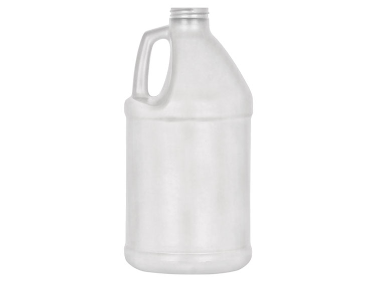 1 Gallon, 38/400 Finish, Natural, Bottles, HDPE, Round Handleware, Label Panel
