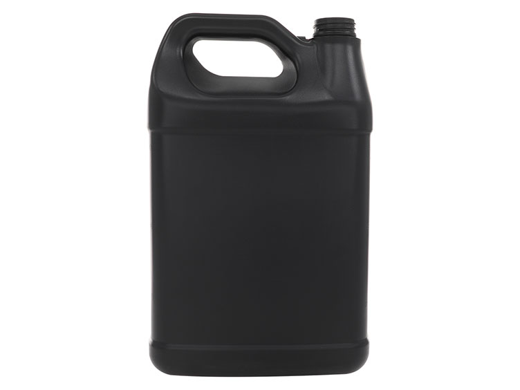1 Gallon, 38/400 Finish, Black, Bottles, HDPE, F-Style, Label Panel
