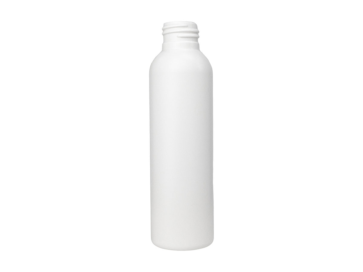 4 oz., 24/410 Finish, White, Bottles, HDPE, Bullet