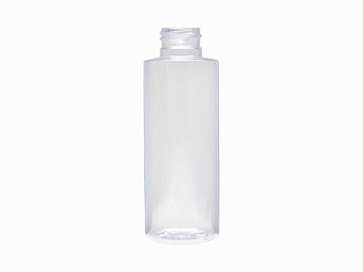 4 oz., 24/410 Finish, Clear, Bottles, PVC, Cylinder Round