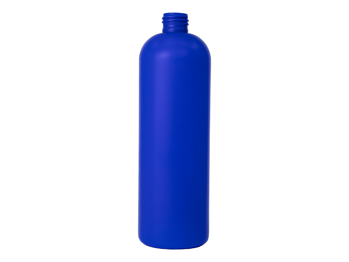 16 oz., 24/410 Finish, Blue, Bottles, HDPE, Bullet