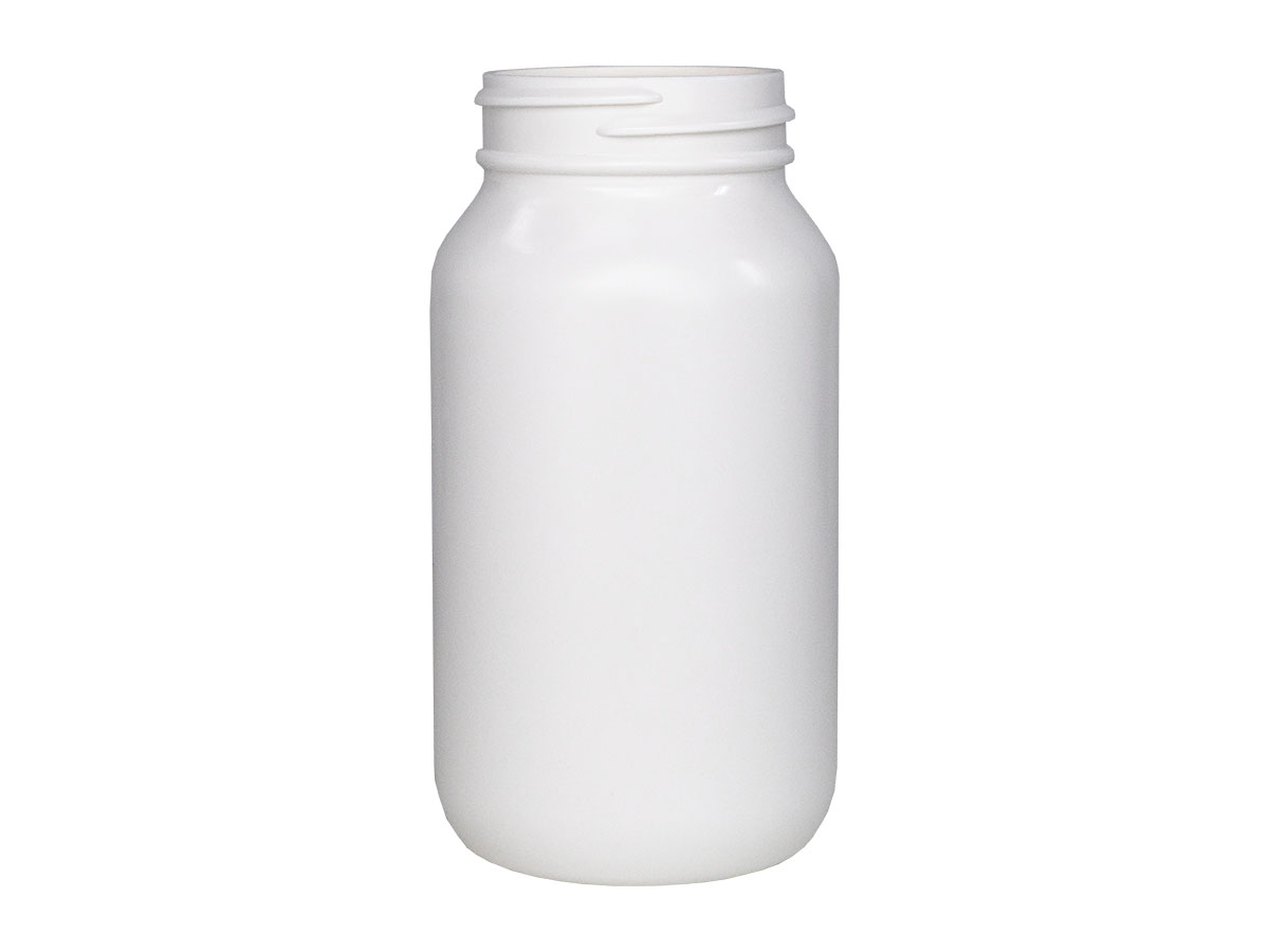 200 cc, 45/400 Finish, White, Bottles, HDPE, Round Packer