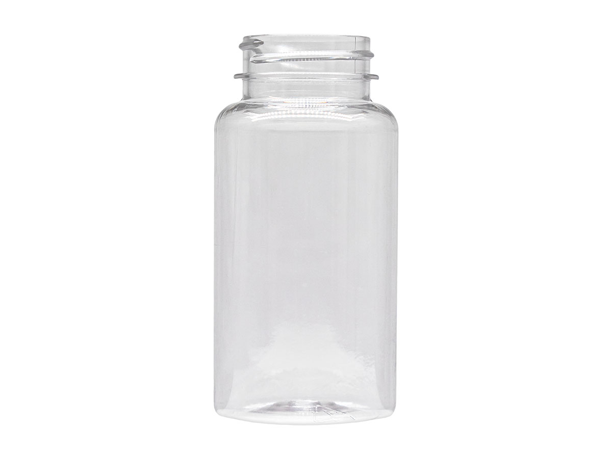 150 cc, 38/400 Finish, Clear, Bottles, PET, Round Packer