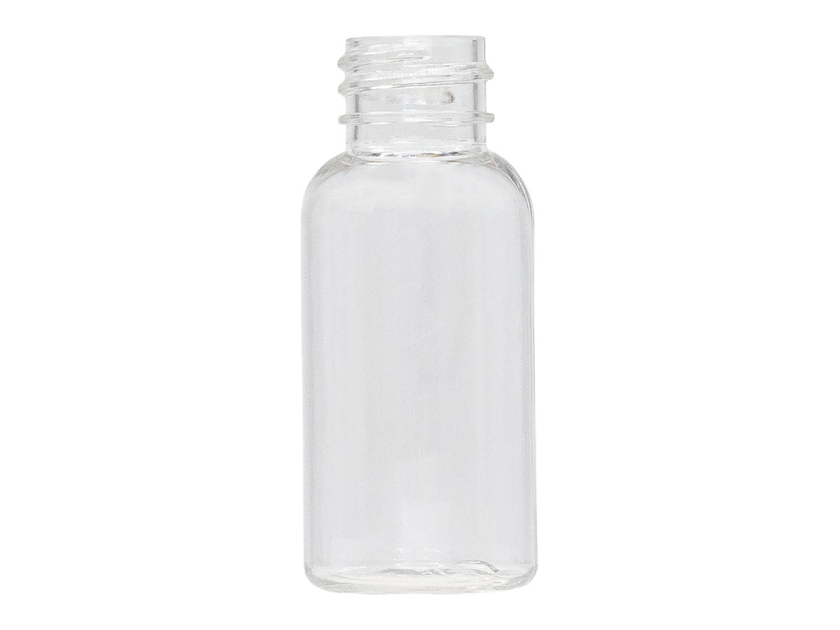1 oz., 20/410 Finish, Clear, Bottles, PET, Boston Round