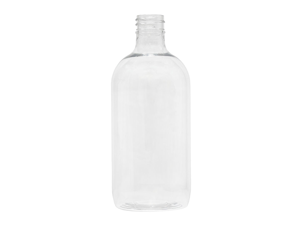 500 mL, 28/410 Finish, Clear, Bottles, PET, Boston Round