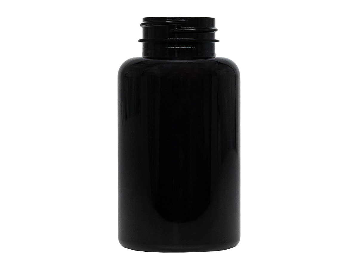 200 cc, 38/400 Finish, Dark Amber, Bottles, PET, Round Packer