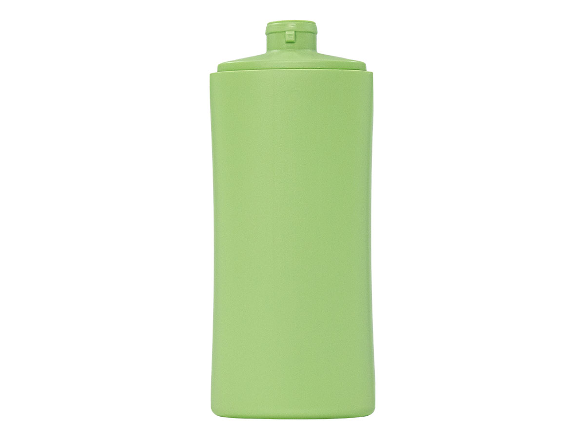 10 oz., 22mm Finish, Green, Bottles, HDPE, Oval