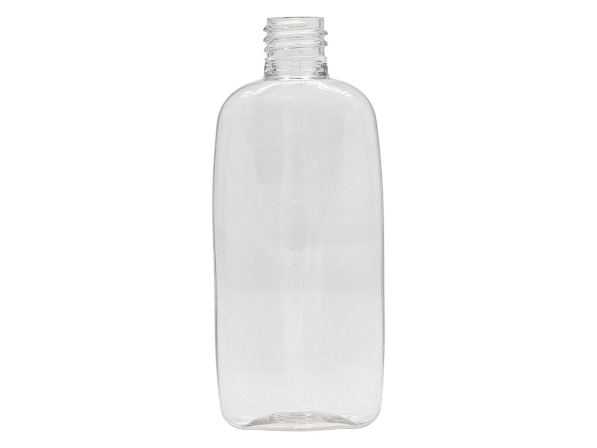 4 oz., 20/410 Finish, Clear, Bottles, PET, Oval