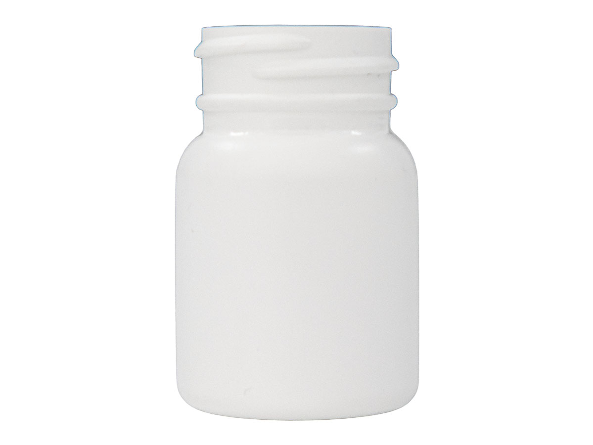 40 cc, 33/400 Finish, White, Bottles, HDPE, Round Packer