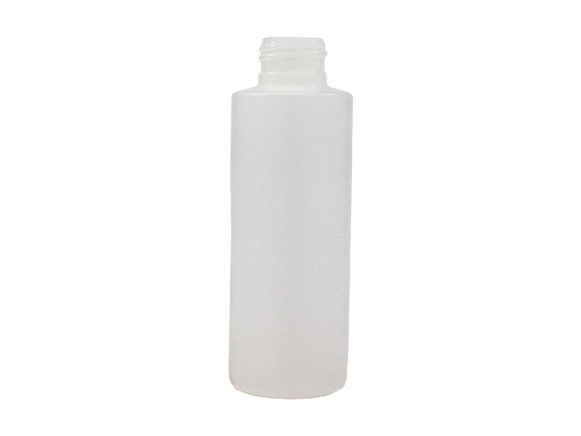 4 oz., 24/410 Finish, Natural, Bottles, HDPE, Cylinder Round