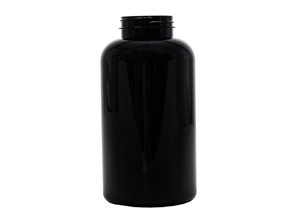 950 cc, 53/400 Finish, Amber, Bottles, PET, Round Packer