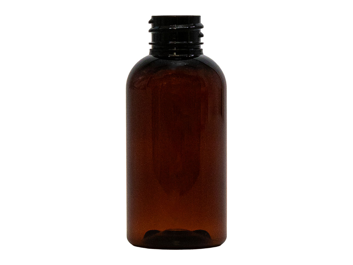 2 oz., 20/410 Finish, Amber, Bottles, PET, Boston Round
