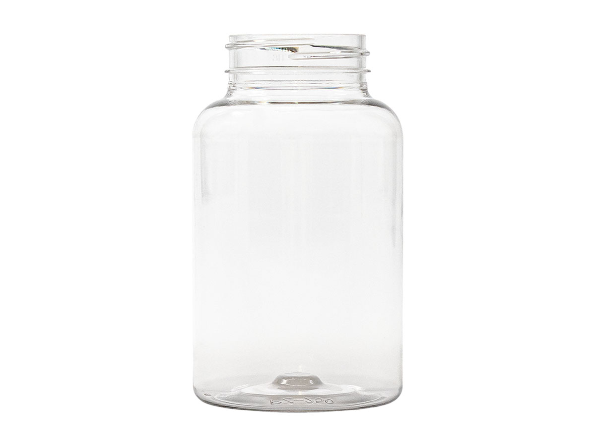 250 cc, 45/400 Finish, Clear, Bottles, PET, Round Packer