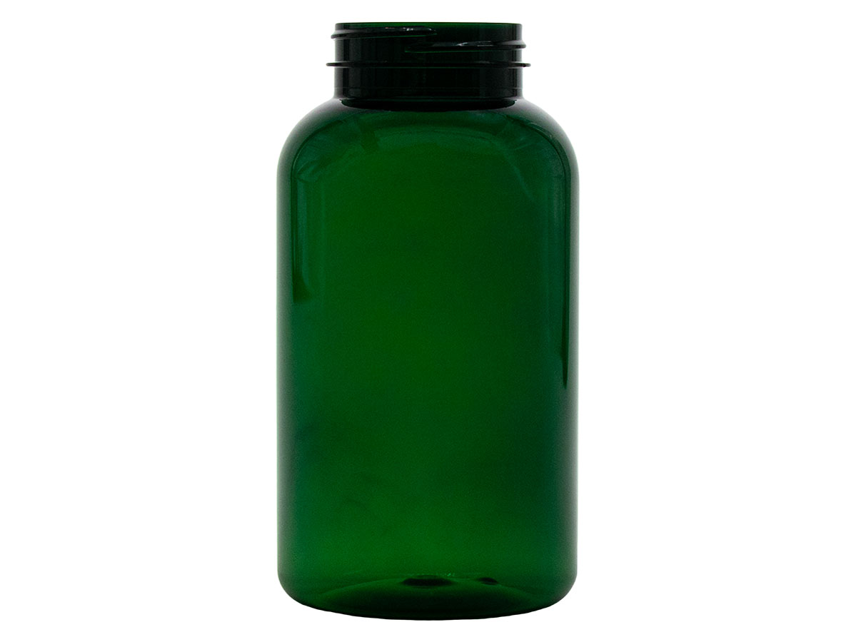 625 cc, 53/400 Finish, Green, Bottles, PET PCR, Round Packer