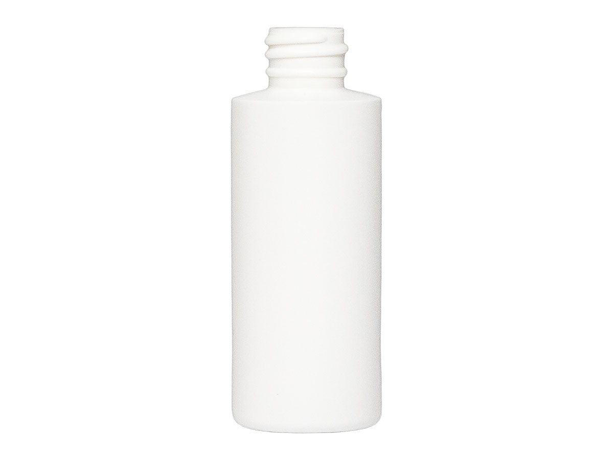 2 oz., 20/410 Finish, White, Bottles, HDPE, Cylinder Round