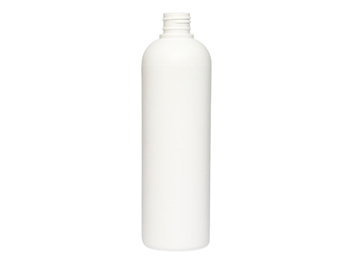 400 mL, 24/410 Finish, White, Bottles, HDPE, Bullet