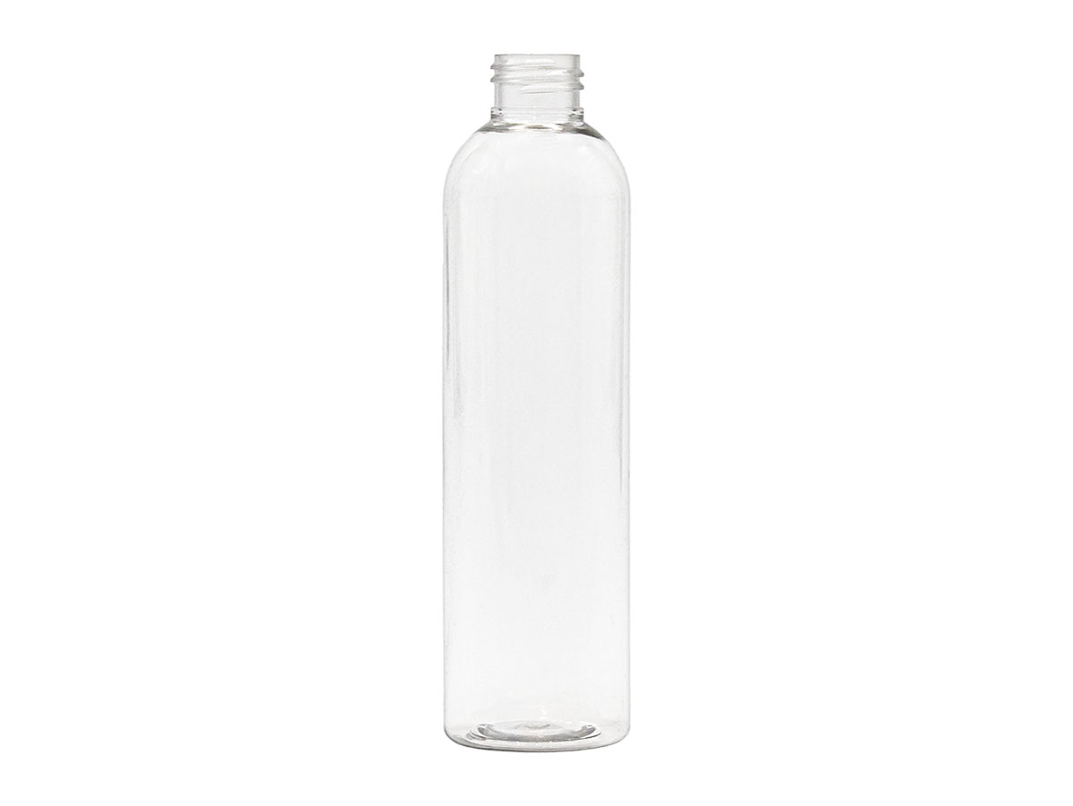 8 oz., 24/410 Finish, Clear, Bottles, PET, Bullet