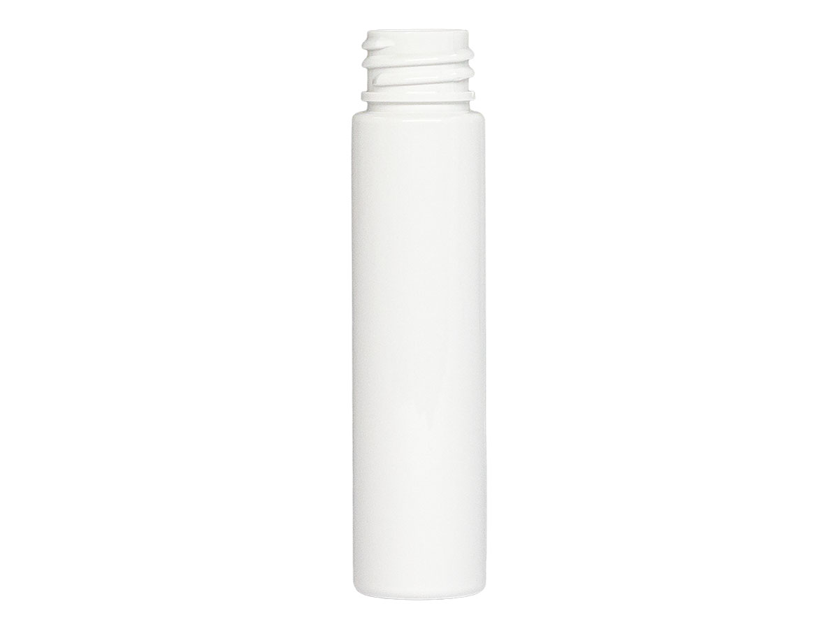 1 oz., 20/410 Finish, White, Bottles, PET, Cylinder Round