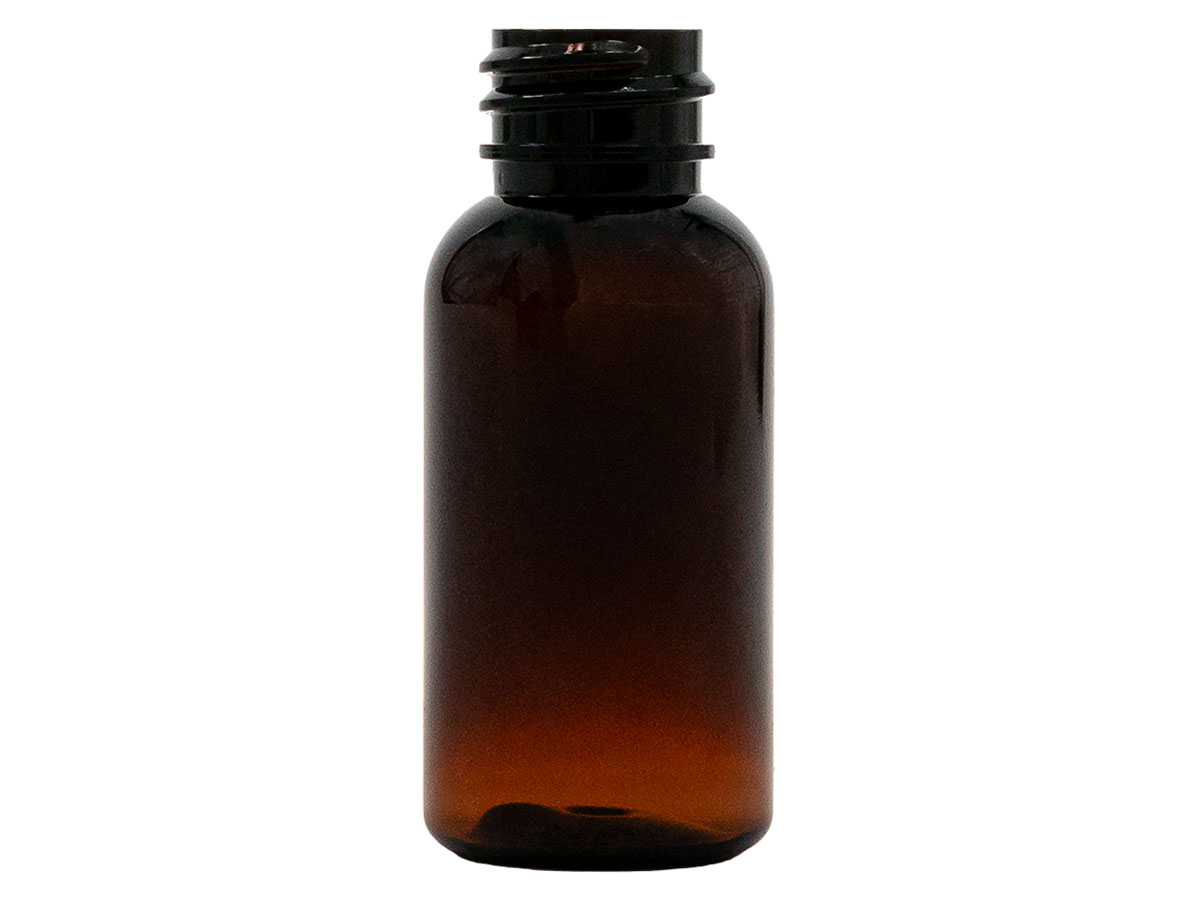1 oz., 20/410 Finish, Amber, Bottles, PET, Boston Round