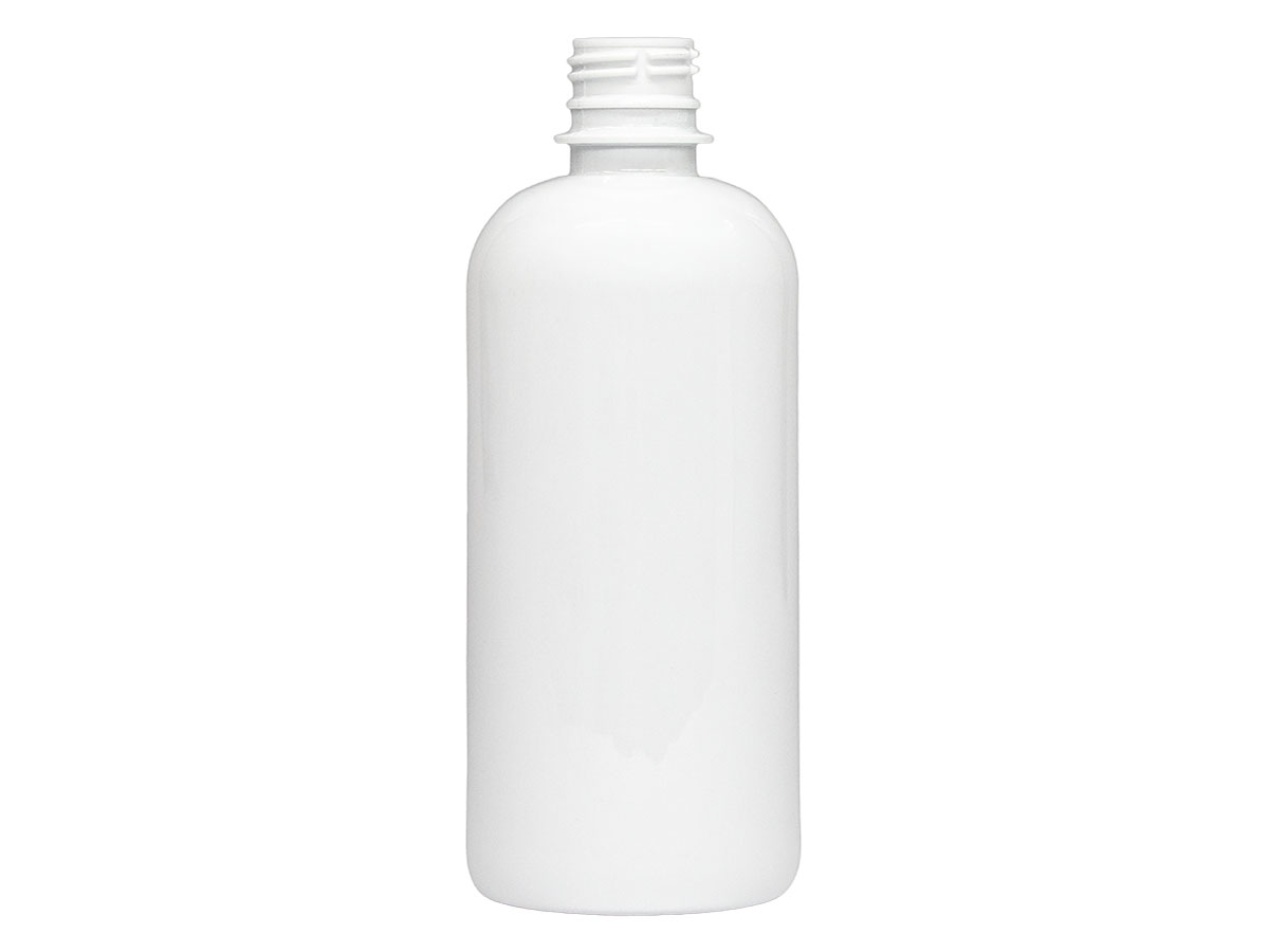 16 oz., 28/410 Finish, White, Bottles, PET, Boston Round