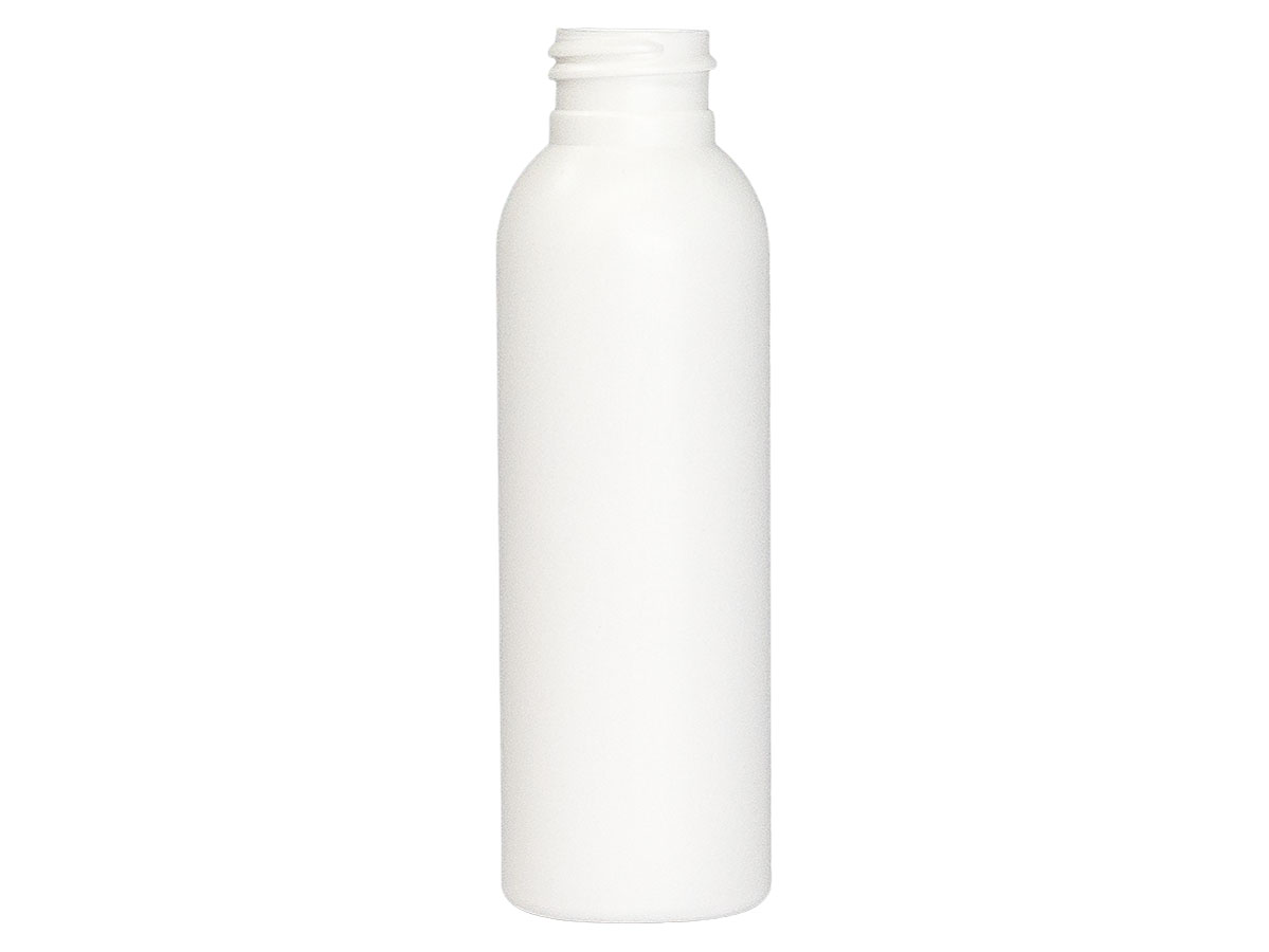 3 oz., 24/410 Finish, White, Bottles, HDPE, Bullet