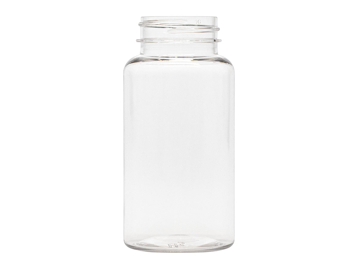 150 cc, 38/400 Finish, Clear, Bottles, PET, Round Packer