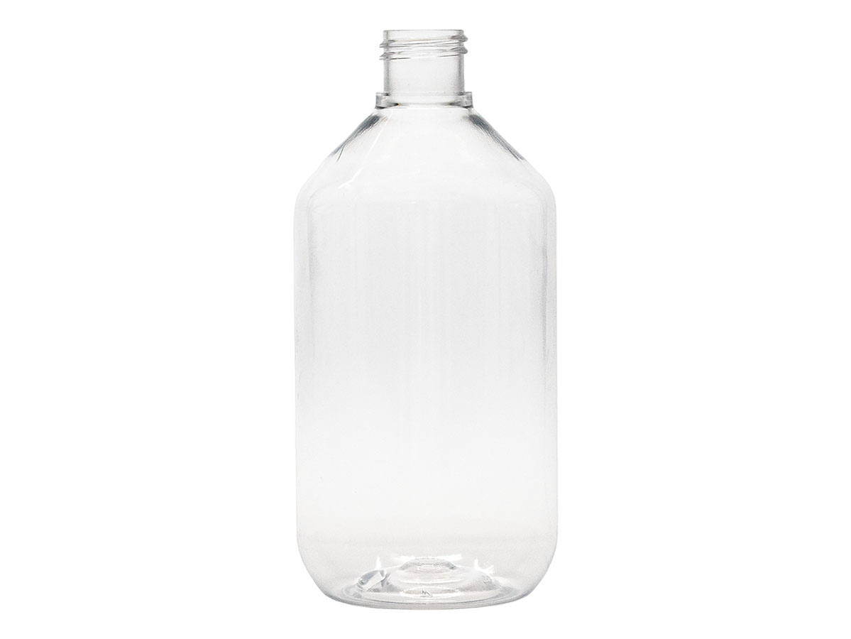 12 oz., 24/410 Finish, Clear, Bottles, PET, Modified Round