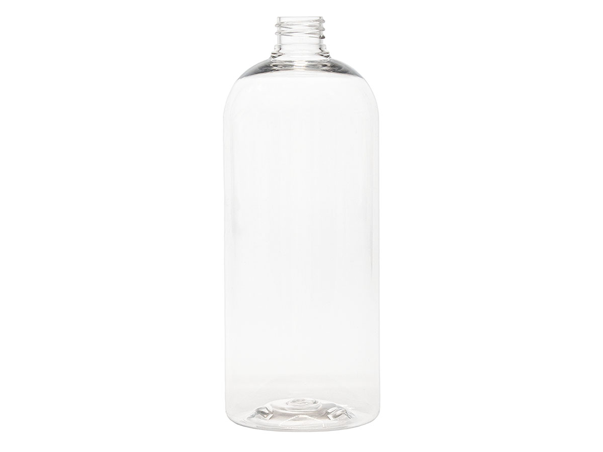 32 oz., 28/410 Finish, Clear, Bottles, PET, Boston Round