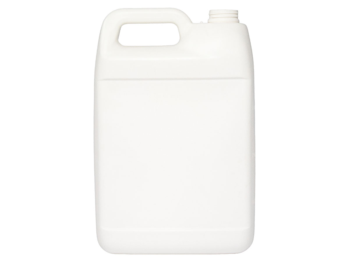 1 Gallon, 38/400 Finish, White, Bottles, HDPE, F-Style, Label Panel