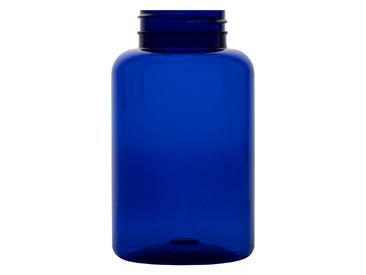 300 cc, 45/400 Finish, Blue, Bottles, PET, Round Packer