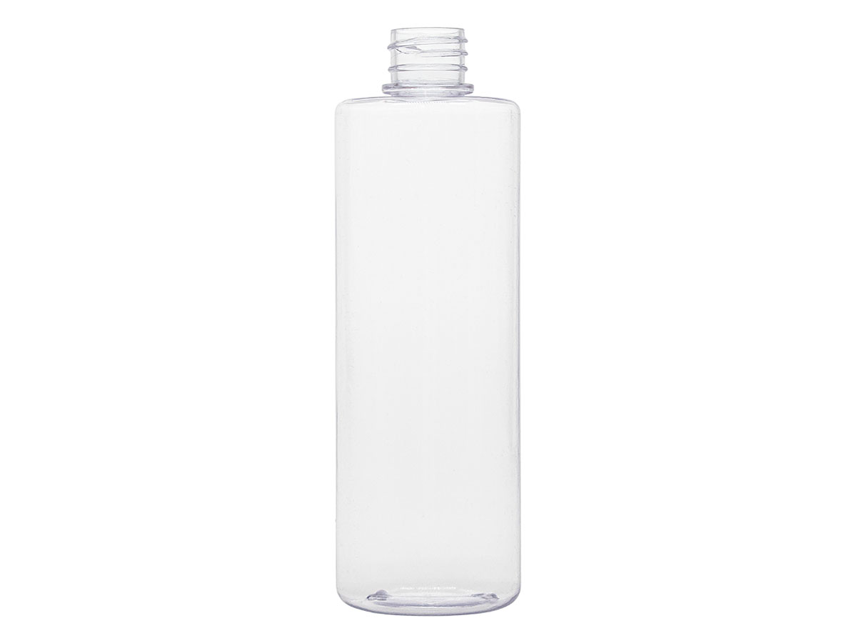 16 oz., 28/410 Finish, Clear, Bottles, PET, Cylinder Round