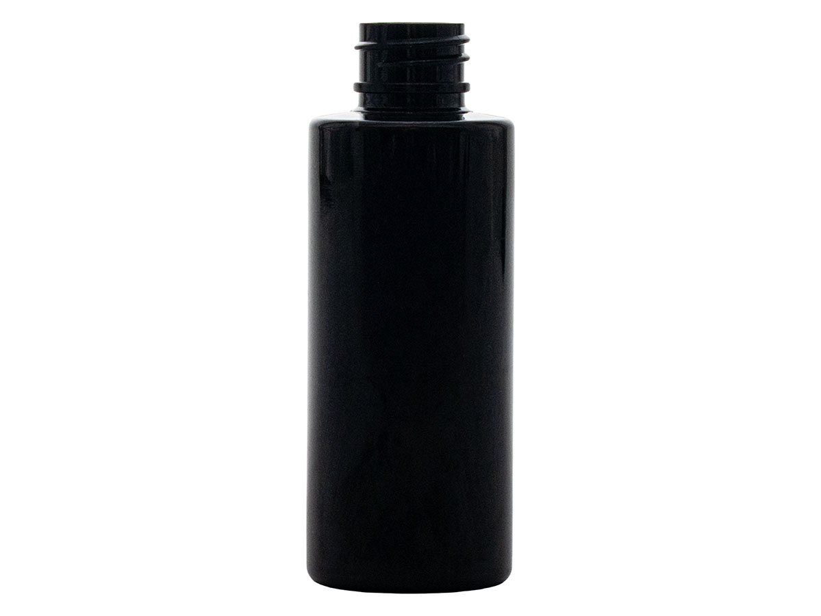 2 oz., 20/410 Finish, Black, Bottles, PET, Cylinder Round