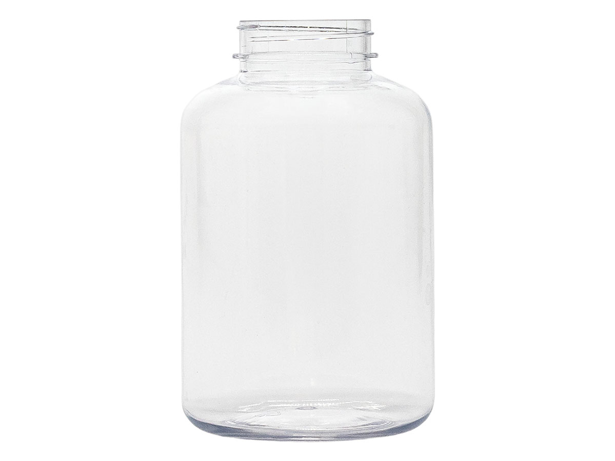 500 cc, 45/400 Finish, Clear, Bottles, PET, Round Packer