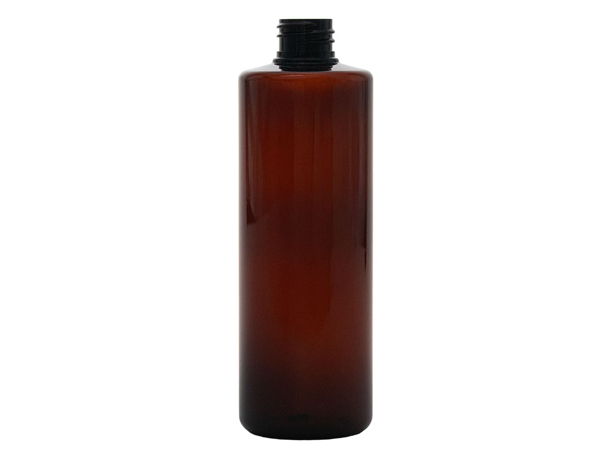 16 oz., 28/410 Finish, Amber, Bottles, Pet, Cylinder Round