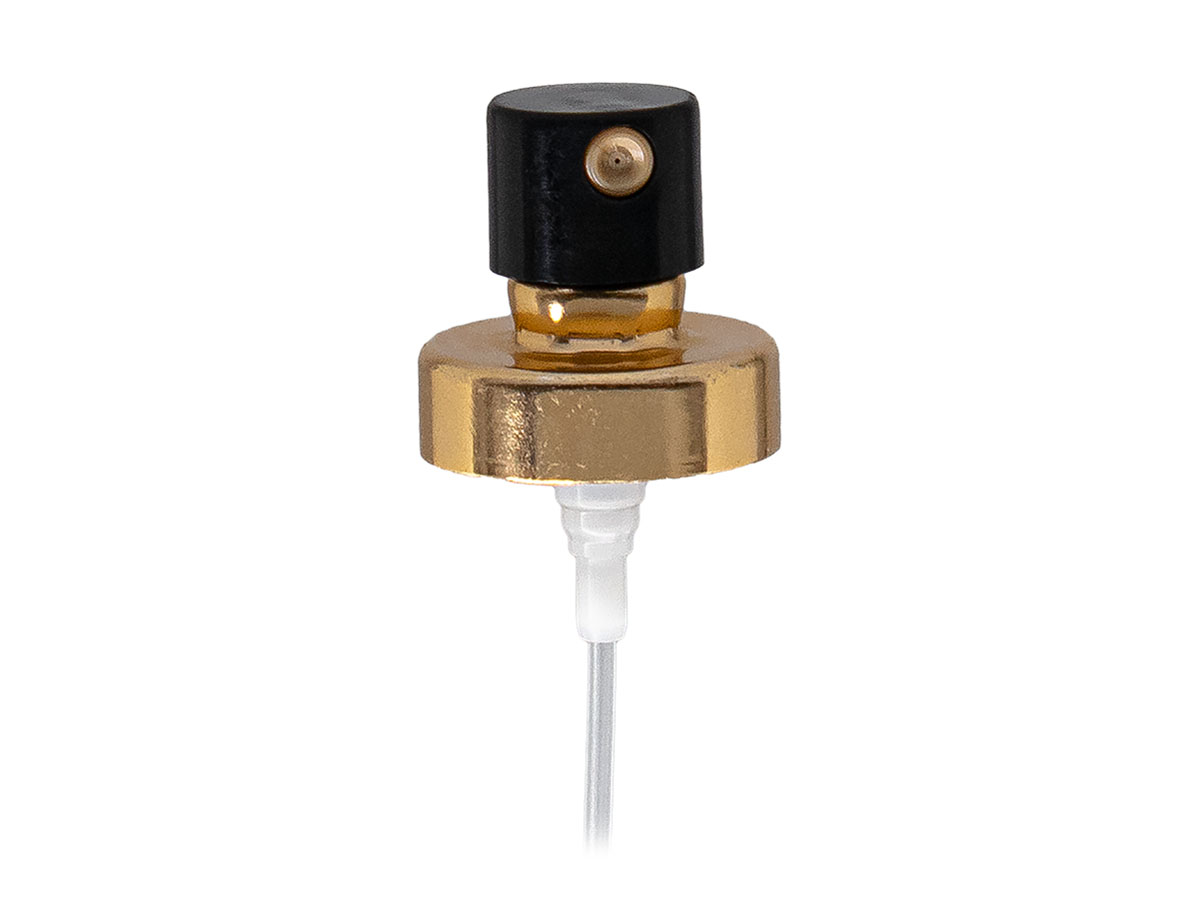 20mm Finish, Black/Gold, Sprayers, Crimp, 3" DT