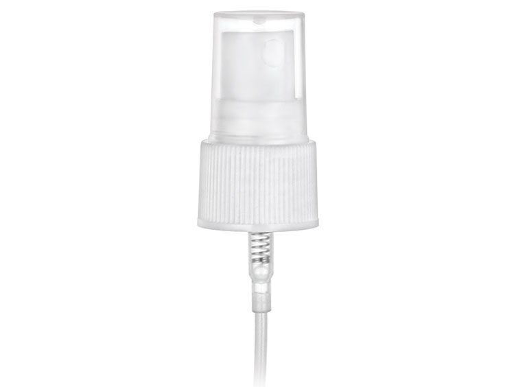 20/410 Finish, White, Sprayers, Fine Mist, Fine Ribbed, Clear PP Hood, 4 13/16" DT