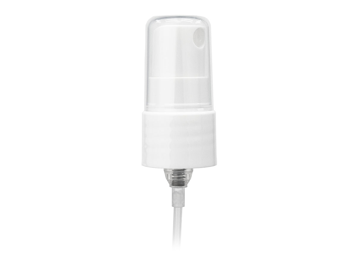 20/410 Finish, White, Sprayers, Fine Mist, Smooth, Clear Hood, 5 1/8" DT