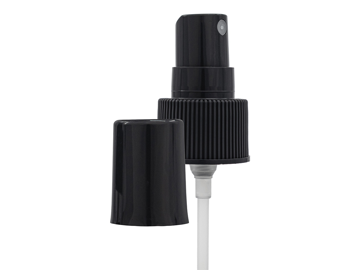24/410 Finish, Gray, Sprayers, Fine Mist, Fine Ribbed, 4 3/4" DT