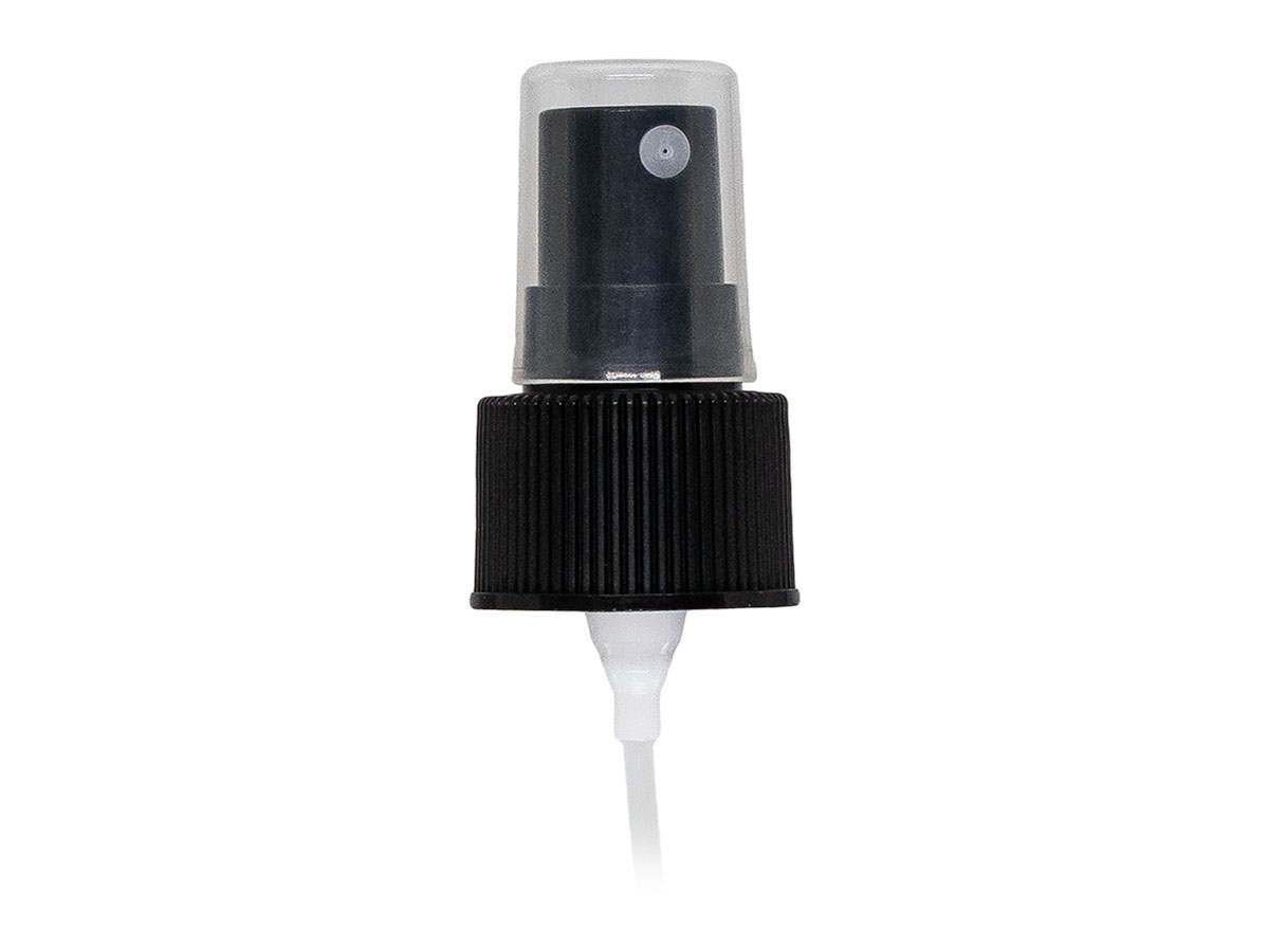 24/410 Finish, Black, Sprayers, Fine Mist, Fine Ribbed, Euromist, 6 3/4" DT