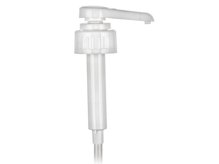 38/410 Finish, White, Pumps, Lotion, Bold Ribbed, Lock Down, 10cc, 11 7/16" DT