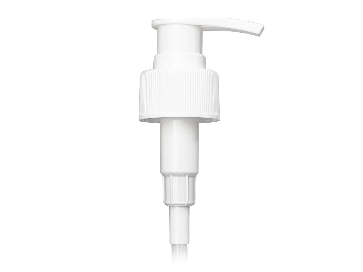 28/410 Finish, White, Pumps, Lotion, Fine Ribbed, Lock Down, 2cc, 11" DT