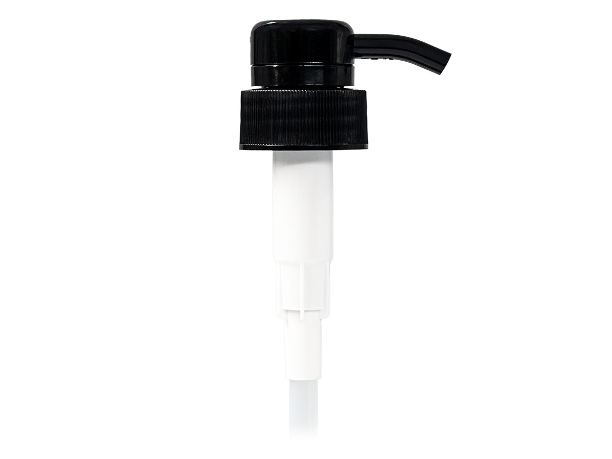 33/410 Finish, Black, Pumps, Lotion, Fine Ribbed, Lock Down, 3.5cc, 5 3/16" DT