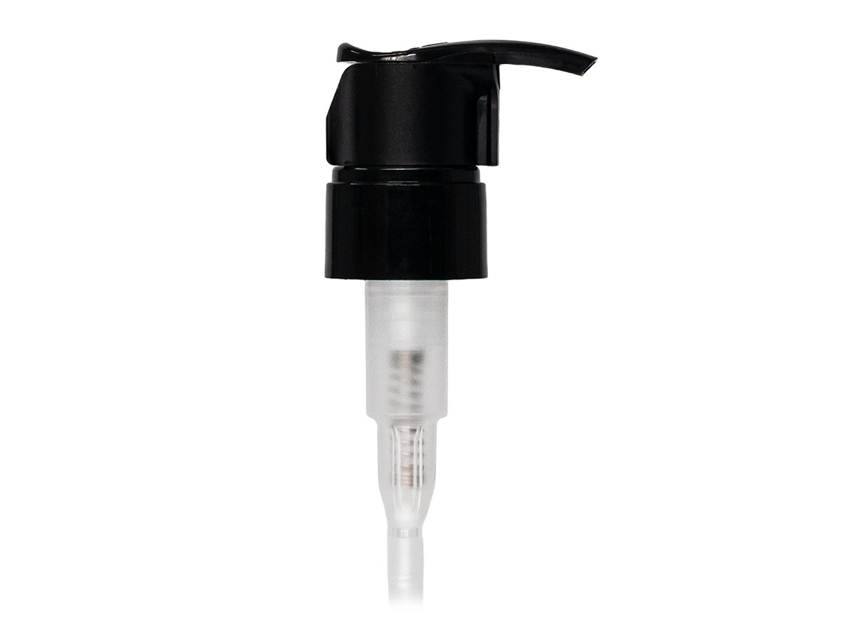 24/410 Finish, Black, Pumps, Lotion, Smooth, Ship Clip, 1cc, 6 5/8" DT